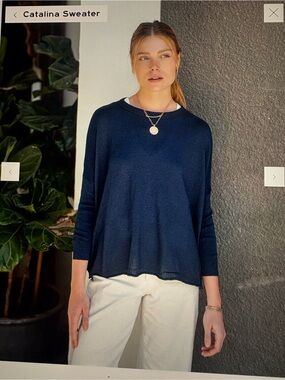 MERSEA Navy Blue Catalina Sweater - One Size